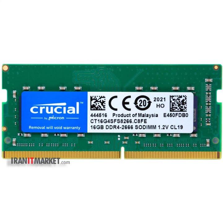 رم لپ تاپ کروشیال RAM Crucial 16G PC4-2666